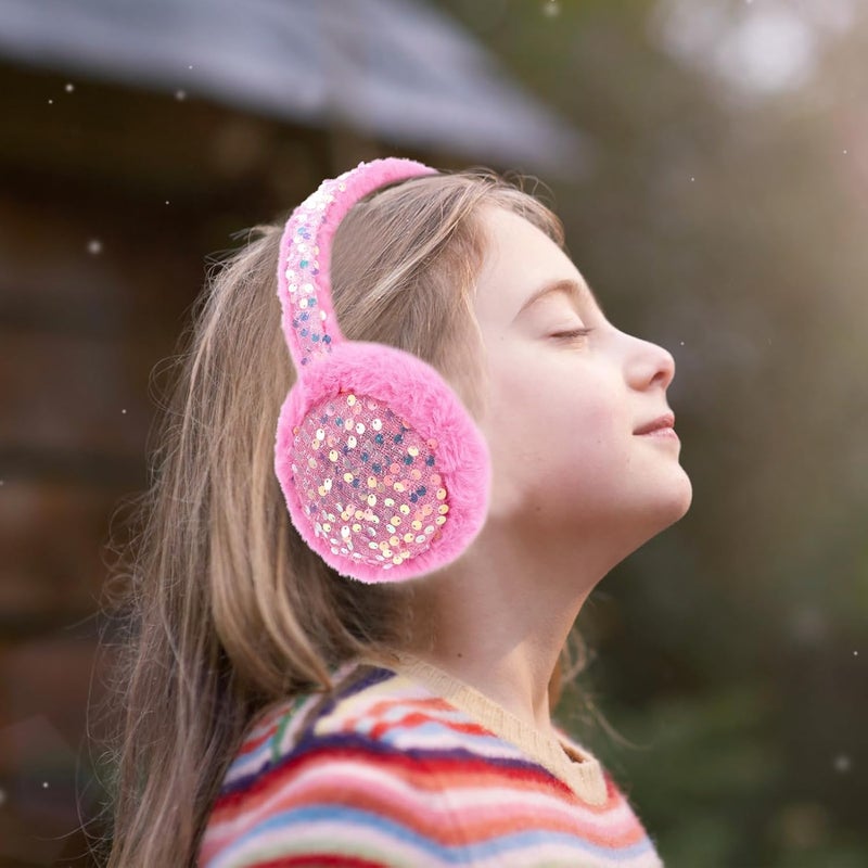 BUTITNOW Kids Knit Earmuffs Soft Plush Comfortable Winter Outdoor Ear Warmers for Boys Girls Age 4-16 Years - Image 5